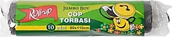 Roll-Up Jumbo Boy Çöp Poşeti 10'lu