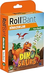 Roll Bant Dinozorlar 12'li Yara Bandı