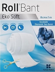 Roll Bant Eko Soft Kesilebilir 8cm x 1m Yara Bandı