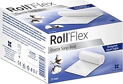 Roll Flex Pamuklu Elastik Sargı Bezi 10cm x 2m 25'li