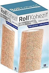 Roll Kohezif Kendine Yapışan 10cm x 4.5m Elastik Bandaj
