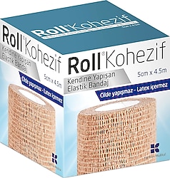 Roll Kohezif Kendine Yapışan 5cm x 4.5m Elastik Bandaj