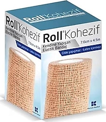 Roll Kohezif Kendine Yapışan 7.6cm x 4.5m Elastik Bandaj