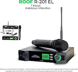 Roof R-201 E Tek El Telsiz Mikrofon Seti