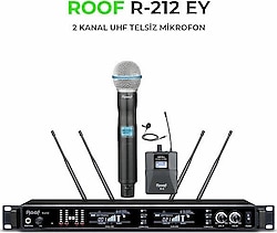 Roof R-212 UHF Kablosuz El + Yaka Mikrofonu