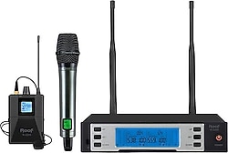Roof R-2200 UHF Kablosuz 1 El + 1 Yaka Mikrofonu