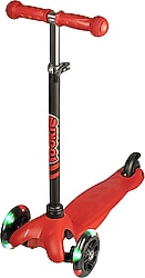 Rookie Işıklı Kırmızı 3 Tekerlekli Çocuk Scooter