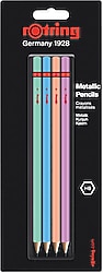 Rotring 4'lü HB Metalik Kurşun Kalem Seti