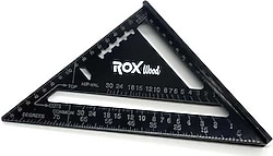 Rox Wood 0023 175 mm Alüminyum Üçgen Marangoz Gönyesi