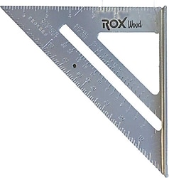Rox Wood 0099 7 inç Alüminyum Üçgen Marangoz Gönyesi