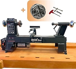 Rox Wood 0179 750 W Devir Ayarlı Ahşap Torna Makinesi