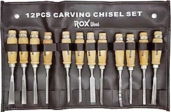 Rox Wood 15399084 12 Parça Tokmak Tip Oyma Iskarpela Seti