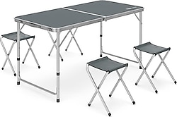 Rox Camping 0313 120x60 cm 4 Kişilik Alüminyum Kamp Masa Sandalye Takımı