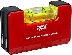 Rox 0280 65 mm Mıknatıslı Cep Tipi Mini Su Terazisi