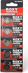 Roxy CR1632 3V 5'li Lityum Düğme Pil