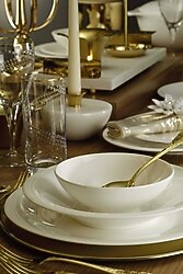 Royal Canterbury Flare White 60 Parça Yemek Takımı