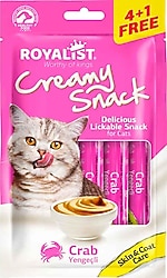 Royalist Creamy Snack Yengeçli 5x15 gr Krema Kedi Ödül Maması