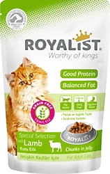 Royalist Jelly Kuzu Etli Yetişkin Yaş Kedi Maması 85 gr