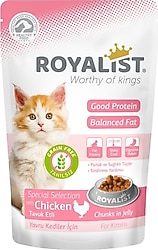 Royalist Jelly Tavuk Etli 85 gr Yavru Yaş Kedi Maması