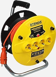 Rtrmax REM32530 4'lü 30 m Makaralı Uzatma Kablosu