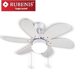 Rubenis RBT306 WHT Beyaz Aydınlatmalı Tavan Vantilatörü
