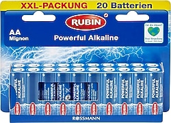 Rubin Alkalin 1.5V 20'li AA Kalem Pil