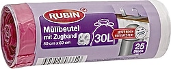 Rubin Büzgülü 30 lt Çöp Poşeti 25'li