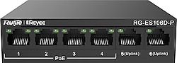 Ruijie RG-ES106D-P 4 Port 10/100 Mbps Switch