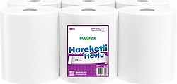 Rulopak Hareketli Kağıt Havlu 2 Katlı 21 Cm 80M 6'Lı Paket 5 Kg ...