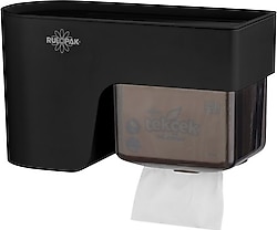 Rulopak Tekçek Multitask Siyah Tuvalet Kağıdı Dispenseri