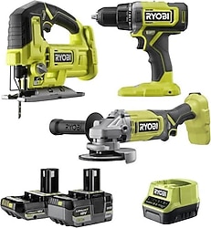 Ryobi RCK183E-242S Çift Akülü Elektrikli El Aletleri Seti