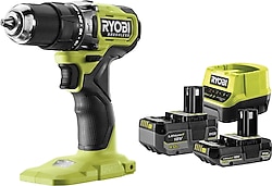 Ryobi RPD18BL1-2C42S Çift Akülü 2 Ah + 4 Ah Darbeli Matkap