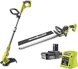 Ryobi RY18LT18HTA-120 18 V One+ 2 Parça Tek Akülü 2 Ah Makine Seti