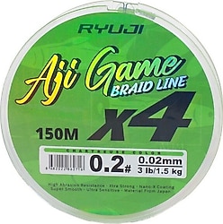 Ryuji Aji Game 4X 150 m 0.03 mm 2.5 kg İp Misina