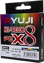 Ryuji Hi-Tech 8X 150 m 0.13 mm 8.6 kg Multicolor İp Misina