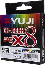 Ryuji Hi-Tech 8X 150 m 0.15 mm 9.9 kg Multicolor İp Misina