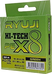Ryuji Hi-Tech 8X 150 m 0.23 mm 18 kg Green İp Misina