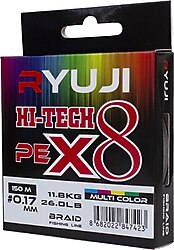 Ryuji Hi-Tech 8X 150 m 0.23 mm 18 kg Multicolor İp Misina