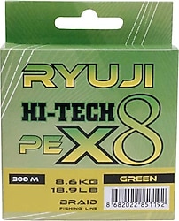 Ryuji Hi-Tech 8X 300 m 0.21 mm 14.9 kg Green İp Misina