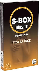 S-Box Hisset Ekstra İnce 12'li Prezervatif