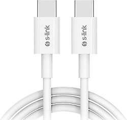 S-link SL-C122 1 m Type-C to Type-C Hızlı Şarj Kablosu
