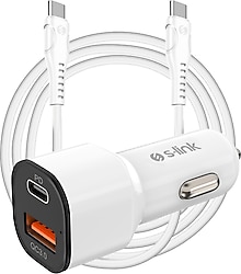 S-link SL-EC38PD 38 W Type-C Kablolu Hızlı Araç Şarj Aleti
