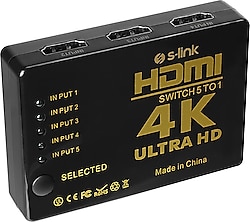 S-link SL-HSW75 5in1 4K HDMI Switch