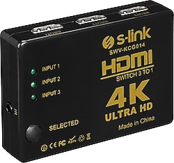 S-link SWV-KCG014 3 Port 4K HDMI Switch