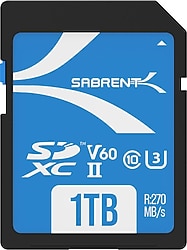 Sabrent SD-TL60 Class 10 UHS-II U3 V60 1 TB Hafıza Kartı