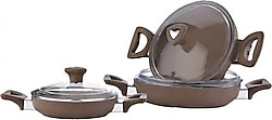 Saflon Granitline 6 Parça 18-20-22 cm Sahan Set