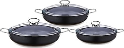 Saflon Titanyum 18-20-22 cm 3'lü Sahan Set