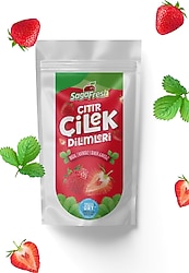 SagaFresh Dondurularak Kurutulmuş Çilek Dilimleri 15 gr