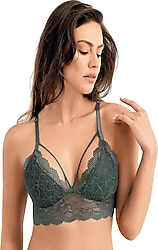 Şahinler MB13500 Yeşil Desteksiz Balensiz Bralet Sütyen
