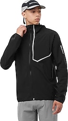 Salomon Bonatti Trail LC2175000 Kapüşonlu Siyah Erkek Yağmurluk